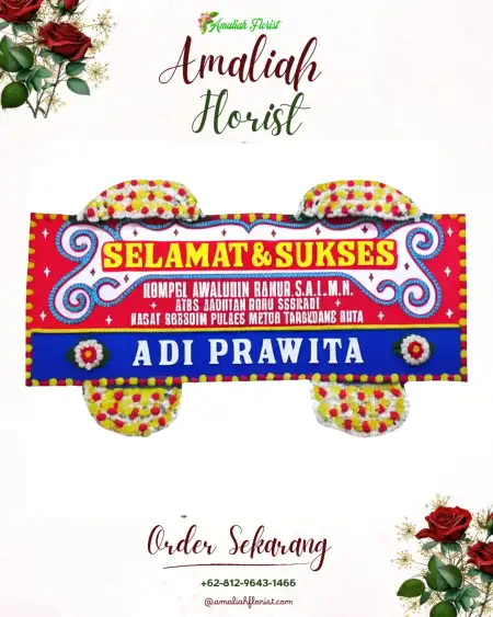 Papan Bunga Ucapan Selamat Waturoyo